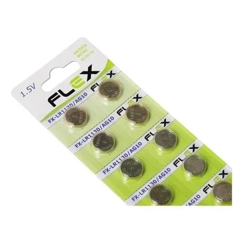 Bateria Lr44/ag13 Alcalina Botao 1,5v Flex Gold 1un