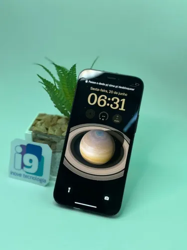 iPhone 12 mini   Preto  64GB  87% saúde da bateria SEMI NOVO COM GARANTIA LOJA FISICA 