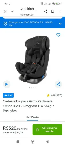 Bebê conforto divino no cartão ?