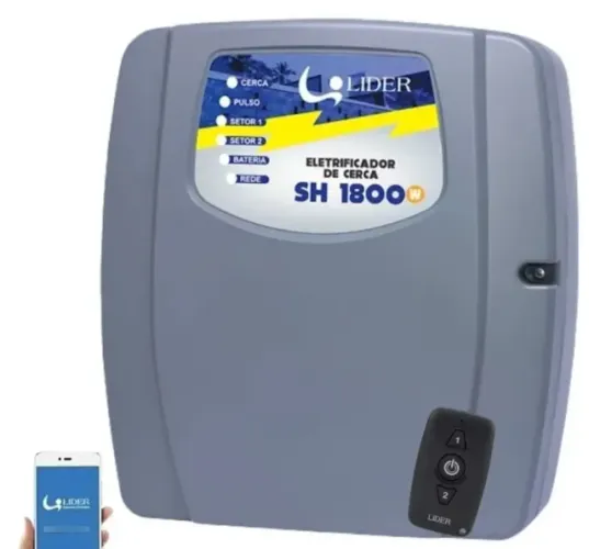 Eletrificador de Cerca Elétrica com Wi-Fi Líder SH1800W