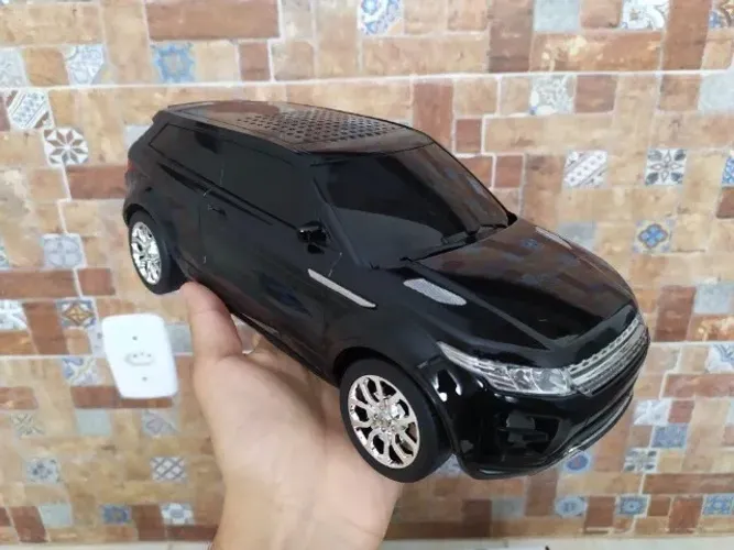 Caixa de Som Estilo Range Rover Preta - Bluetooth Usb Sd P2 Rádio Fm