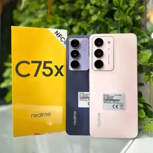 Celular Realme C75x 128GB 06RAM Novo Lacrado Global Entregamos Capa Pelicula