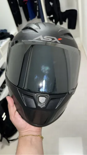 CAPACETE ASX CITY SOLID PRETO FOSCO/GRAFITE