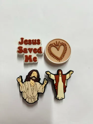 Botons para crocs/ pins / jibbitz para Babuches tema religioso/ Jesus mod 1