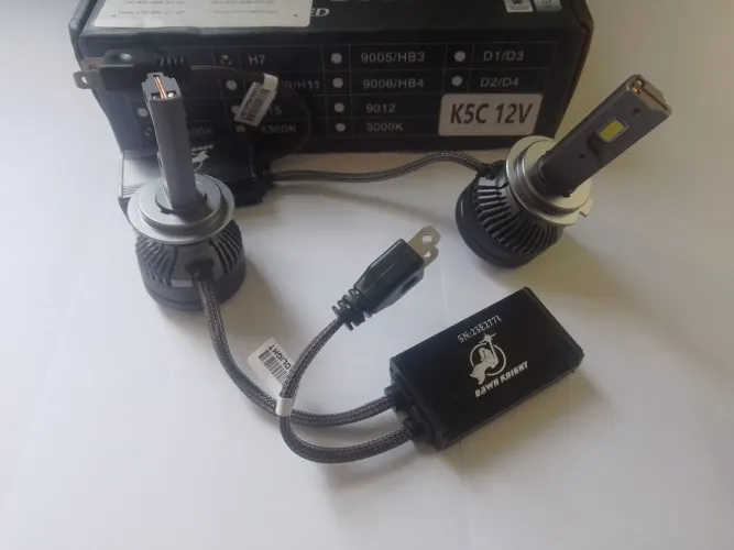 Kit lâmpada led k5c H7 novo na caixa