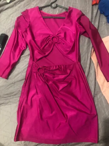 Vestido curto rosa 