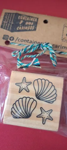 Carimbo tema conchas 