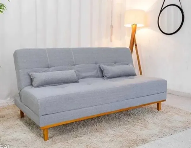 Sofá Cama Luxor Linho Novo na Caixa - Já com Entrega