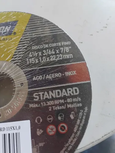 Disco de corte 4.½ 115 mm