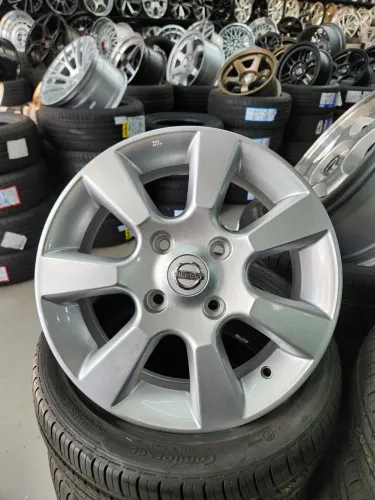 Jogo de rodas ORIGINAIS NISSAN Tiida/Livina e Sentra 15 4x114