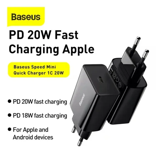 Fonte baseus 20W original, qualidade e segurança pra seu Iphone