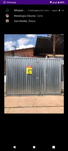 Portão de Aço Galvanizado em Oferta
