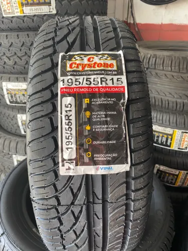 Pneu Crystone 195/55/15 remolde (vipal)