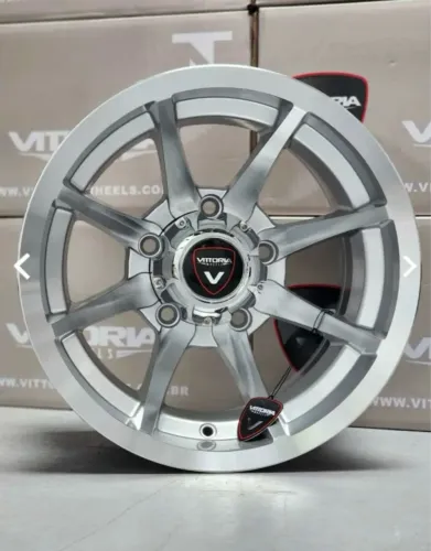 Rodas Vittoria Black Rock aro 15 15x10 5x139 jeep willys Jimny tracker f1000 samurai