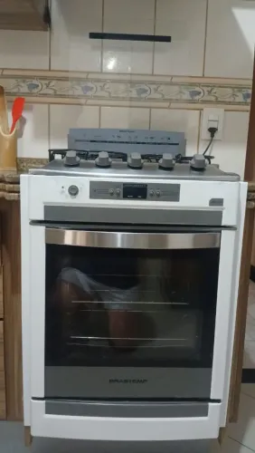 Fogão usado de Embutir 4B. Brastemp uso a gás de botijão