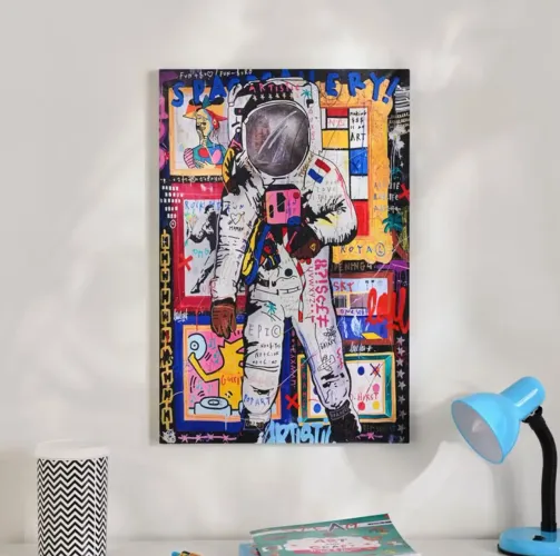 Quadro Decorativo Walking Astronaut