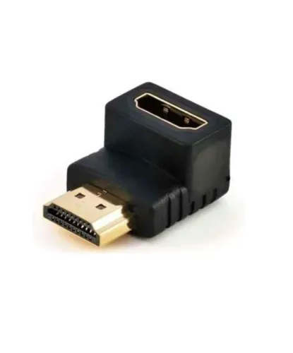  ADAPTADOR HDMI MACHO X HDMI FEMEA EM L 90º PL0025