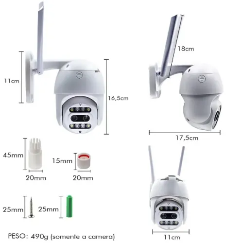 Câmera de Segurança Haiz Dome PTZ HZ-359