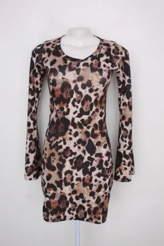 Vestido feminino animal print