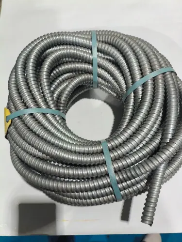 Eletroduto flexível metálico sem capa eloflex diâmetro de 3/8" rolo fechado com 30 metros 