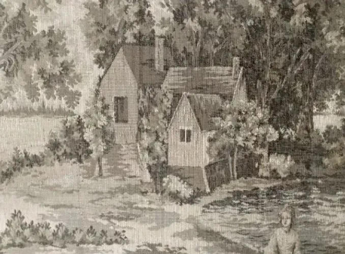 Grande e lindo quadro Gobelin antigo