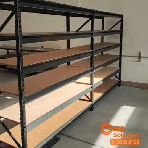 Prateleira para estoque pesado, mini porta pallet