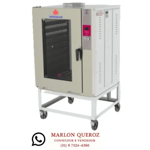  Forno de Padaria Turbo A Gás Progás 10 Esteiras Style