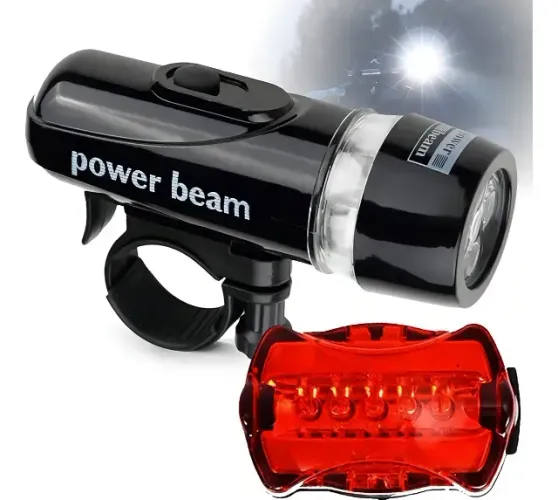 Farol Pisca Bicicleta Sinalizador Dianteiro Traseiro Wj-101