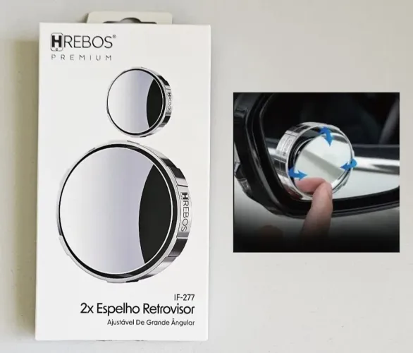 Espelho Retrovisor Auxiliar Duplo