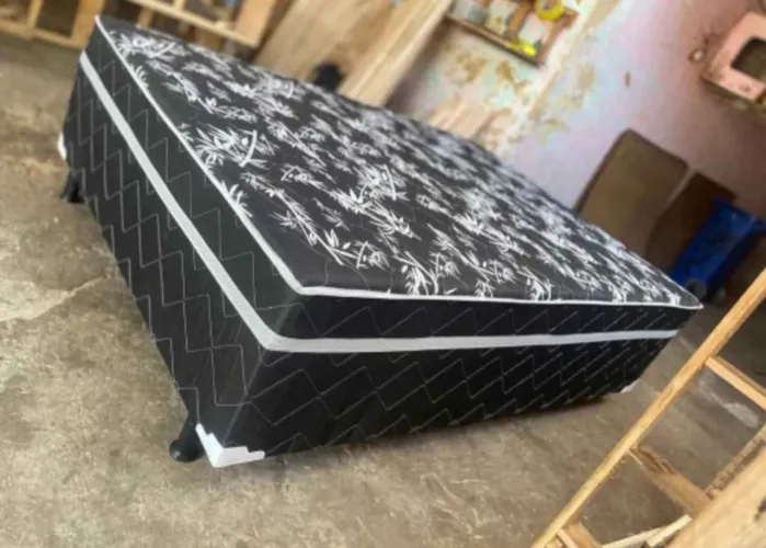 Cama box molas ensacadas