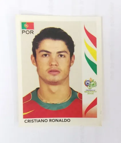 Figurinhas de CR7,Buffon,R10,R9 e Zidane Copa 2006