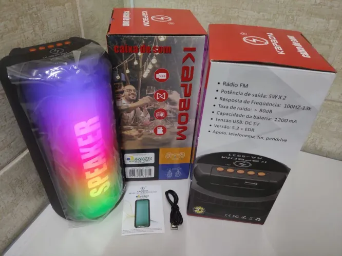 Caixinha de Som para Celular e Bluetooth.
