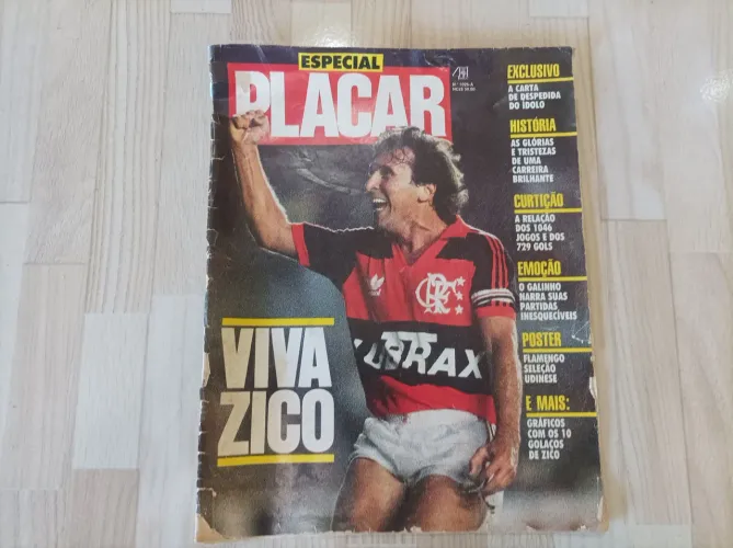 Revista Placar - Zico - Flamengo