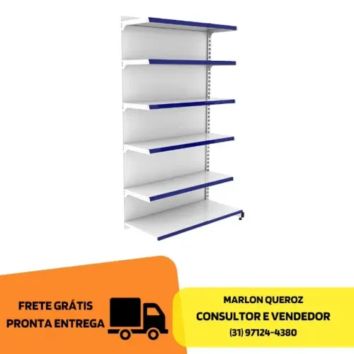 Gondola de Parede Polar 2M de Altura 30x40 Branca
