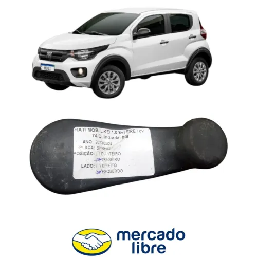 Manivela Vidro Traseiro Manual Direito Fiat Mobi 2020 A 2021