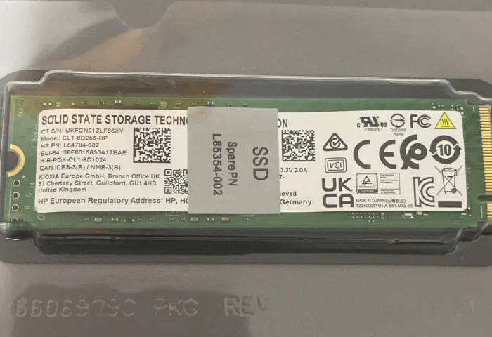 Ssd Nvme 256GB HP