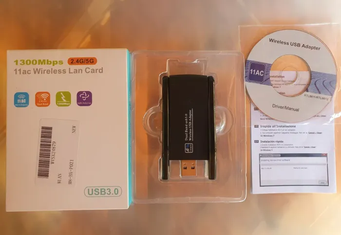 adaptador USB Wi-Fi de banda dupla (2.4G & 5G) que utiliza a interface USB 3.0