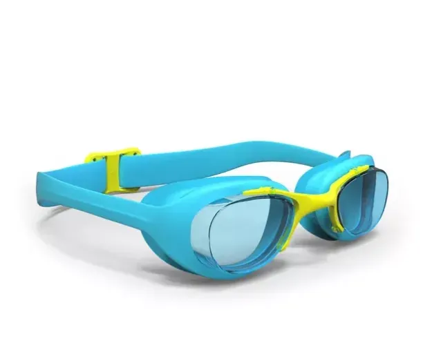 ÓCULOS DE NATAÇÃO INFANTIL AZUL E AMARELO - DECATHLON