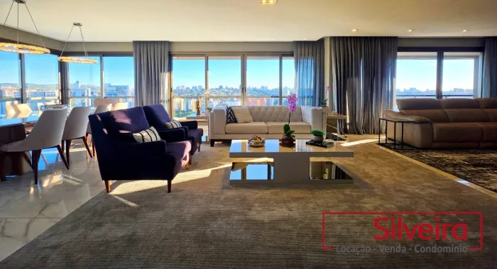 Apartamento de alto padrão mobiliado com 3 suítes, 236 m² e 4 vagas no The Highlands - Jar