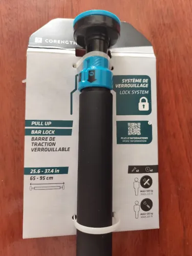 Barra de Porta de Elevação / Puxada Corength (65 cm a 95 cm) - Decathlon