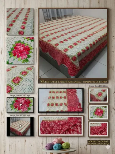 Colcha de cama de crochê ?