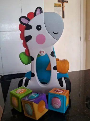 Zebra blocos fisher Price