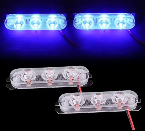 Par de estrobo com 3 leds 