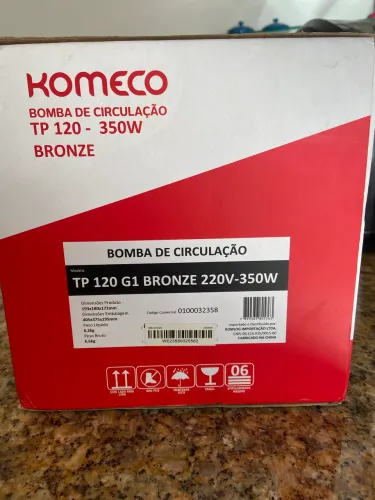 Bomba pressurizadora de água TP 120 Komeco