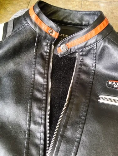 Blusa Couro Motoqueiro