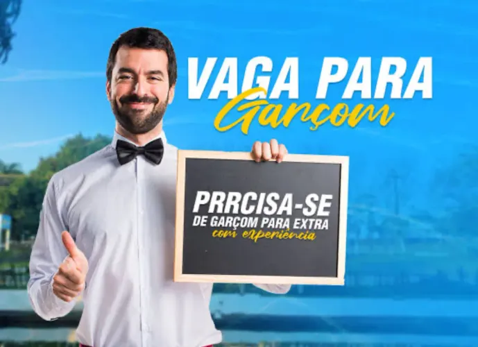 VAGA FIXA DE GARÇOM