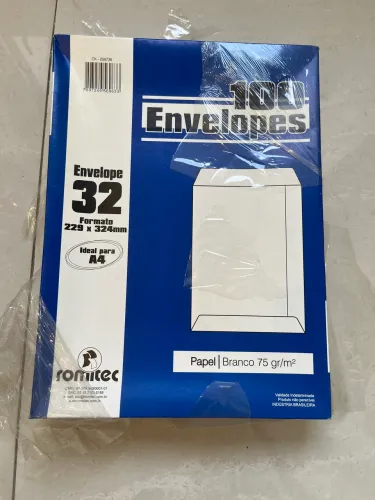 Lote caixa envelopes branco e craft tamanhos 23, 32 e 25