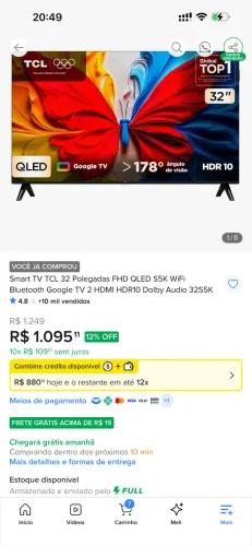 Tv TCL 32