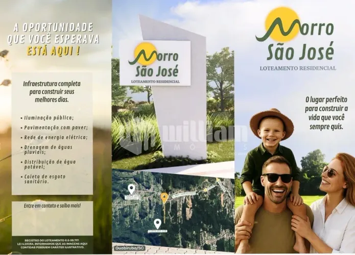 Terrenos à venda no Loteamento Morro São José, Aymoré - Guabiruba - 93 lotes disponíveis,