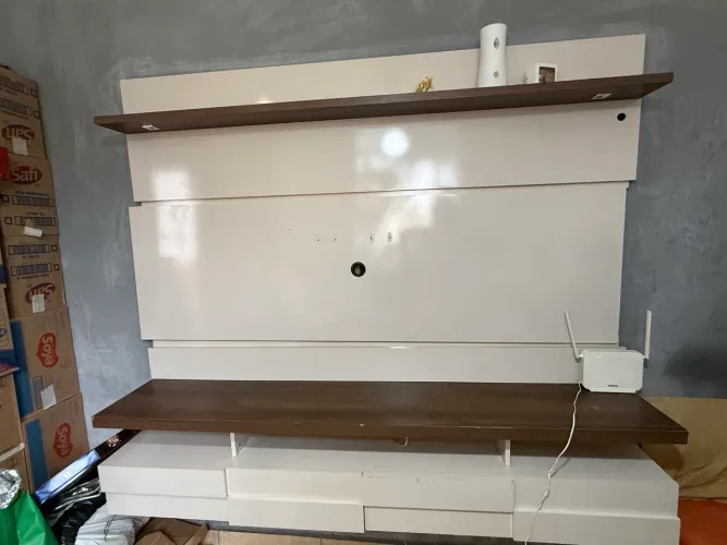 Rack com painel completo